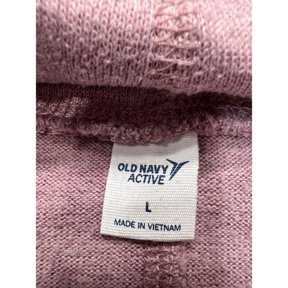 Old Navy Active Pink Heathered Cowl Neck Pullover Sweatshirt Womens Size L Top - Picture 3 of 12